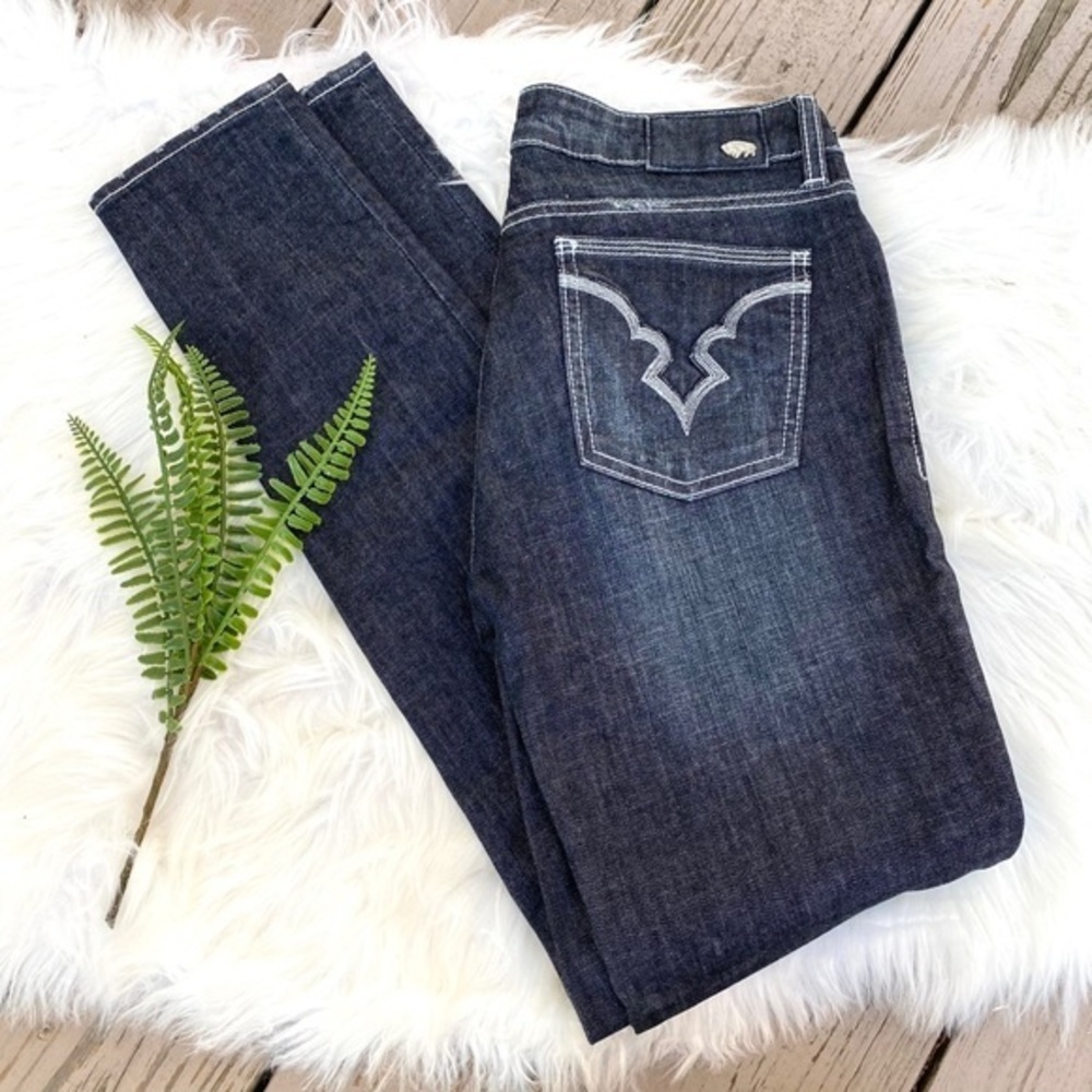 Buffalo Felow Mid Rise Skinny Denim Jean Women sz 28 Casual Contemporary 90s 00s
